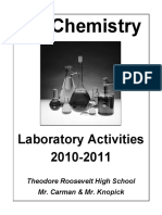 RHS CP Chemistry Lab Activities Packet 2010 2011