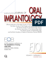 European Journal of Oral Implantology Vol 9 Supplement 1 Summer 2016 Foundation For Oral Rehabilitation PDF