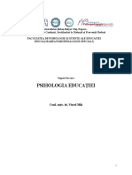 PLR1063 Psihologia Educatiei