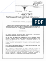 Decreto 2126 de 2015 