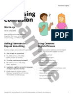 SAMPLE - Expressing Confusion - Functional English - ESL Library