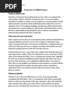 Properties of Oilfield Waters