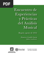 Memorias Encuentro AnÃ¡lisis Musical. 2016 PDF