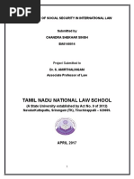 Tamil Nadu National Law School: Relevance of Social Security in International Law