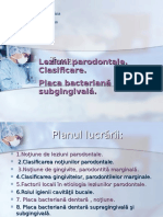 Leziuni Parodontale. Placa Bacteriana