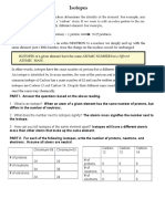 Isotopes Answers