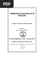 Communication Skills in English Semi I