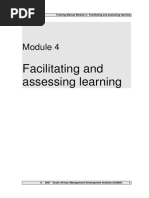 Module 4 Facilitating and Assessing Learning PDF