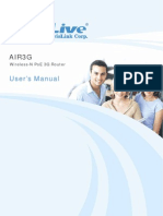 Air3G ManualAIR3G Wireless-N PoE 3G Router User's Manual