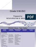 Grade 9 MUSIC Lesson Outline