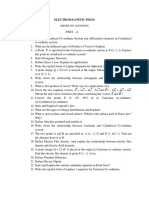 Electromagnetic Field: Important Questions