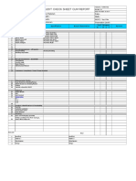 Product Audit Check Sheet