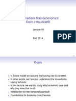 Intermediate Macroeconomics Econ 2102/2220B