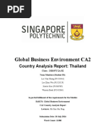 Country Analysis Thailand - Global Business Environment