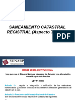 Saneamiento Catastral Registral