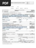 Formato de Investigacion de Accidentes Incidentes de Trabajo