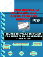 Delitos Contra La Confianza y Buena Fe en Los Negocios