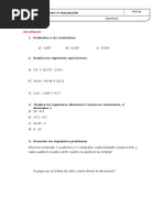 Repaso 2º Trimestre 1º ESO 2