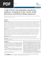 Equipe1 - A Tale of Three Next Generation Sequencing Platforms - Comparison of Ion Torrent, Pacific Biosciences and Illumina MiSeq Sequencers