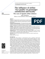 The Influence of Airline Service Quality On Passenger Satisfaction and Loyalty OK