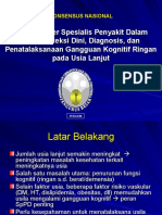 KONSENSUS NASIONAL GGN Kognitif Pada Geriatri