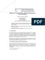 Solution of Fractional Ordinary Differential Equations by Natural Transform