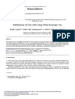 Stabilization of Clay With Using Waste Beverage Can: Sciencedirect