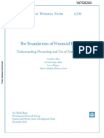 The Foundations of Financial Inclusion: Policy Research Working Paper 6290