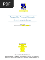 Server Virtualization RFP Template