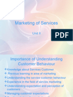 Marketing of Services: Unit II