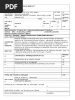 Plan Curricular Anual y de Unidades Del Modulo de Crianza y Manejo Tec. de Animales Menores 3ro, BT