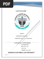 " Locus Standi ": Chanakya National Law University
