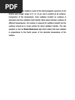 Radiation: Thermal Radiation Is Part of The Electromagnetic Spectrum in The