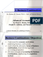 Chapter 1: Business Combinations: Advanced Accounting