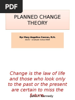 Planned Change Theory Planned Change Theory: By: Mary Angelica Cuevas, R.N