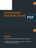 Promovarea Resurselor Umane