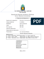 Programa Asignatura Derecho Internacional Público II Unicaribe