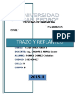 Trazo y Replanteo