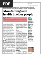 Maintaining Skin Health of The Older People