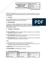 2 - MG-P-001 Procedimiento para Las Acciones Correctivas - Preventivas y de Mejora