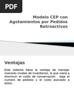 Modelo CEP Con Agotamientos Por Pedidos Retroactivos