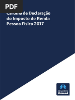 Cartilha de Declaracao Do Imposto de Renda 2017