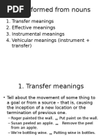 The Semantics of Morphological Relations