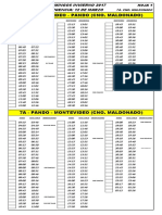 Horarios Copsa Uruguay Domingos