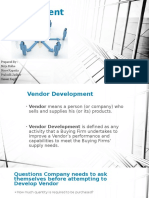 Vendor Development Final