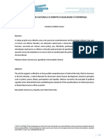 A Diversidade Cultural e o Direito À Igualdade e À Diferença