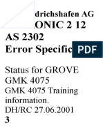 ZF As Tronic Error Code