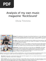 Analysis of My Own Music Magazine RockSound