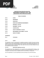 Construction Specification For Dewatering of Pipeline, Utility, and Associated Structure Excavation