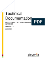 Technical Documentation: Product Application Programming Interface (English)